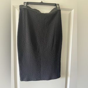 La Classic Couture Black Pencil Skirt